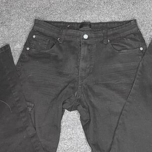 Classic Black Skinny Jeans for Men 32/30